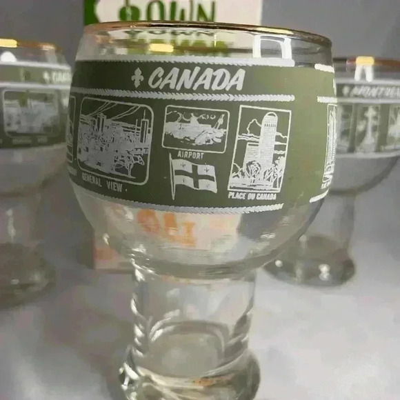 4- Vtg Pint Beer Glass  (Montreal) - Picture 3 of 6